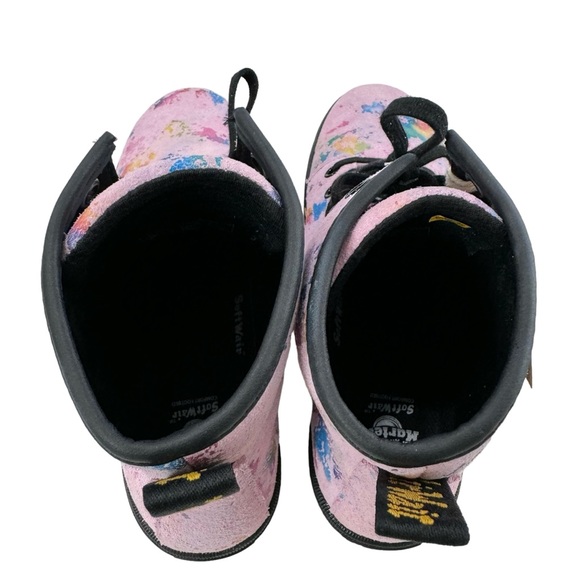 Dr. Martens Sheridan Pink Confetti Suede Lace-Up Boots Women’s Size 7 - Picture 10 of 16